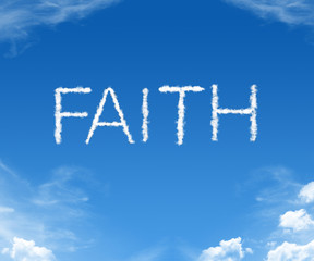 Fototapeta premium Faith - word cloud