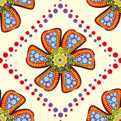 Flowers. Seamless pattern with flowers