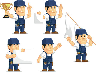 Strong Mechanic Mascot 3