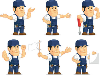 Strong Mechanic Mascot 4