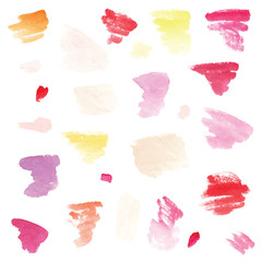 Watercolor background set.