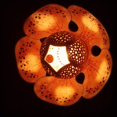 flower lamp, finnish design