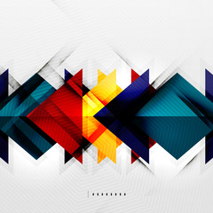 Squares and shadows - tech abstract background