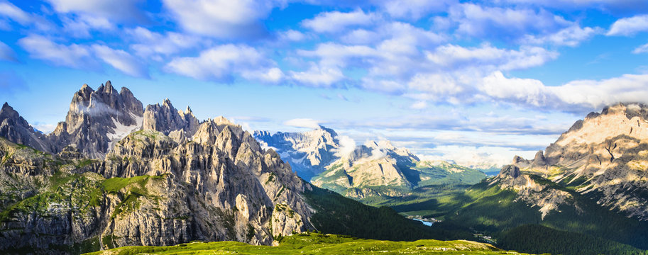 Italian Dolomites landscape, Dolomites Mountains, Italy