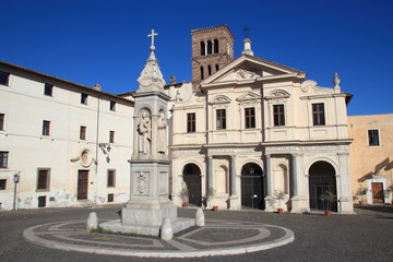 Fototapeta na wymiar The Basilica di San Bartolomeo in Rome