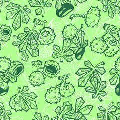 pattern with chestnut