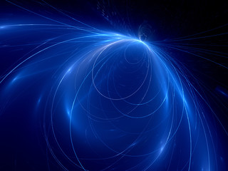 Naklejka premium Glowing curves