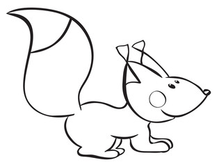 Funny squirrel