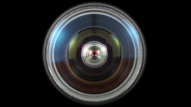 Close up shot of a diaphragm camera shutter blade/Lens iris