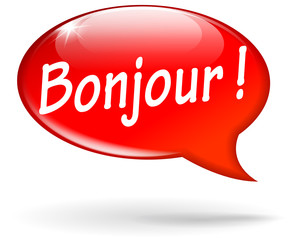 Vector hello icon speech bubble