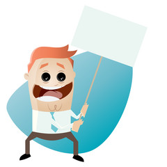 demo demonstrant cartoon streik business