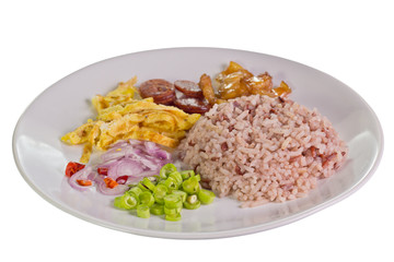 Rice Mixed with Shrimp paste