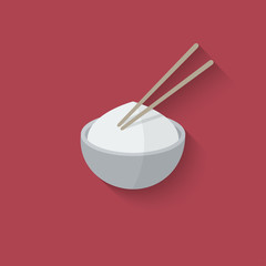 Asian food design element