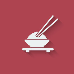 Asian food design element