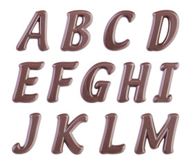 Chocolate alphabet