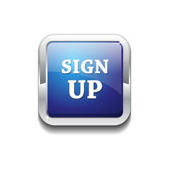 Sign Up Vector Button Icon