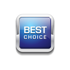 Best Choice Glossy Shiny Rounded Corner Vector Button