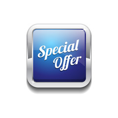 Special Offer Blue Vector Icon Button