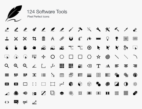 124 Software Tools Pixel Perfect Icons