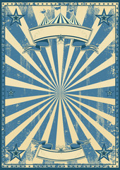 Blue circus retro