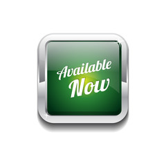 Available Now Glossy Shiny Rounded Rectangular Vector Button
