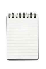 Open blank page notepad, notebook