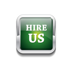Hire Us Glossy Shiny Rounded Rectangular Vector Button