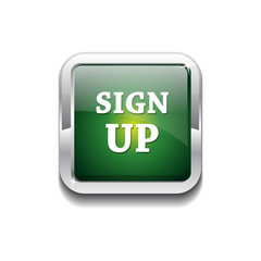 Sign Up Vector Button Icon