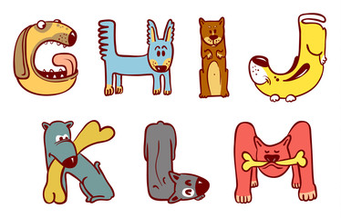 dogs alphabet