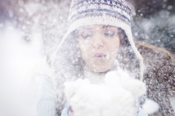 Fototapeta premium Winter is magic time for me