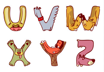 dogs alphabet