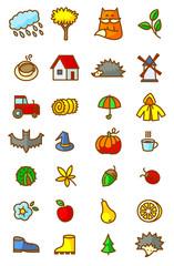 Autumn icons