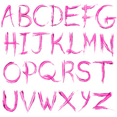 Watercolor Alphabet set