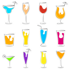 Cocktail and Beverage drink set
