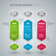 Vector abstract infographic design. Workflow layout template