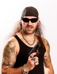 Rocker Gewalt Waffen und Krieg
