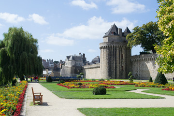 Jardins du chateau de Vannes, Bretagne