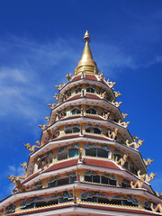 Chinese-styled pagoda under blue sky