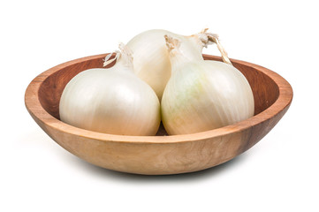 white onion salad isolated - 69723289