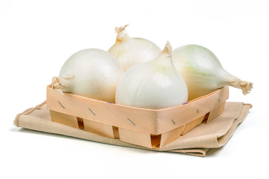 white onion salad isolated