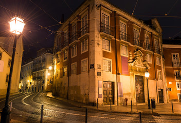 Fototapeta na wymiar Summer night in Lisbon