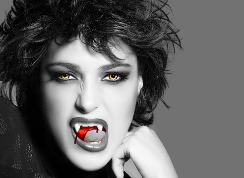 Vampire. Beauty Gothic Girl