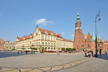 Naklejka premium Rynek, Wrocław, Polska