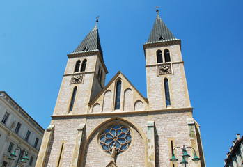 Fototapeta na wymiar Sarajevo Cathedral