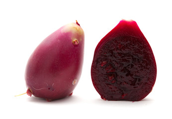 prickly pear fruit isolated on white