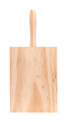 small wooden chopping board isolated on white
