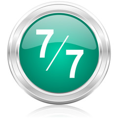 7 per 7 internet icon