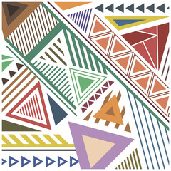 abstract pattern of colorful geometric shapes