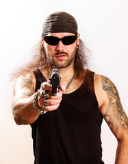 Rocker Gewalt Waffen und Krieg