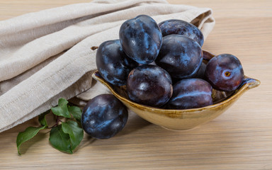 Ripe fresh plum